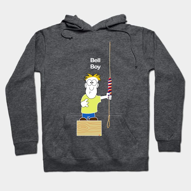 Bell Ringing Bell Boy (Dark background) Hoodie by Grandsire